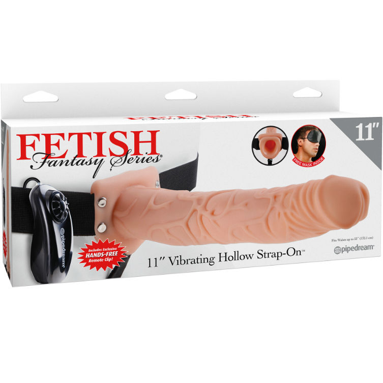 FETISH FANTASY SERIES – 11 STRAP-ON CREUX VIBRANT AVEC BILLES 27.9CM CHAIR