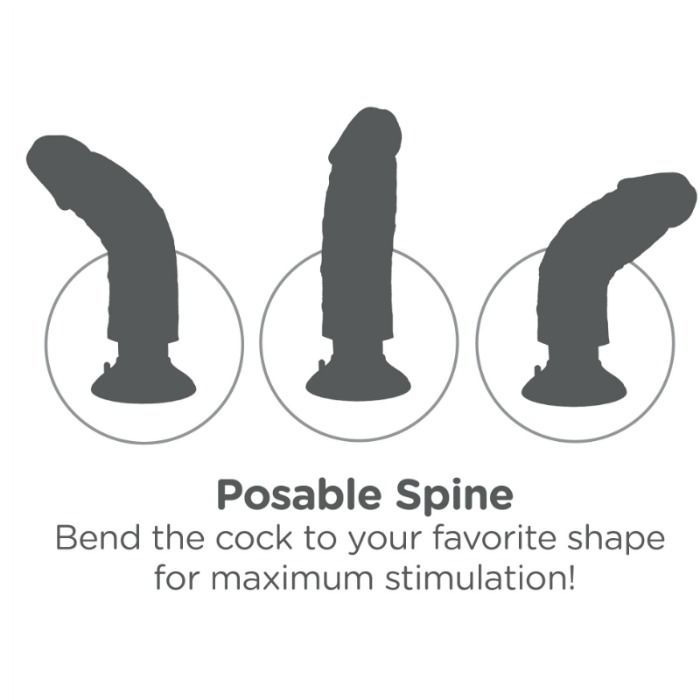 KING COCK – GODE VIBRATEUR 20.32 CM NATUREL