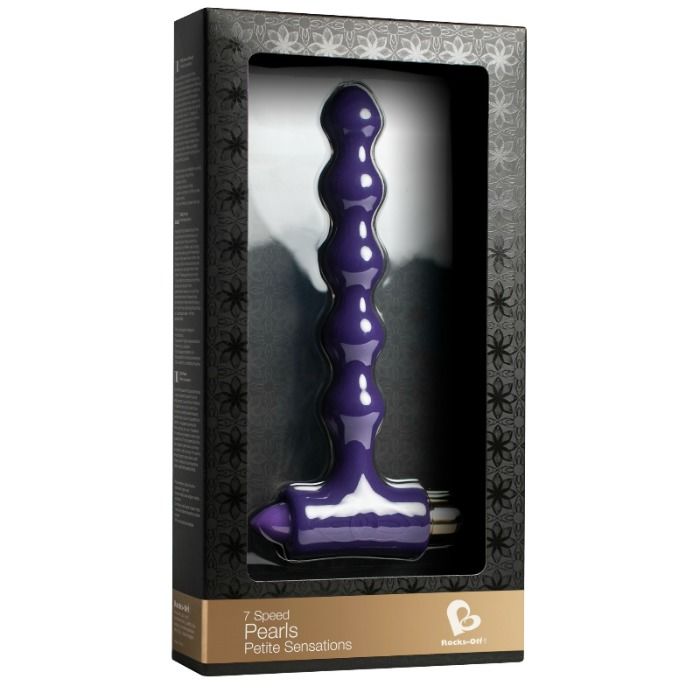 ROCKS-OFF – PLUG ANAL AVEC VIBRATION ET PERLES RIVERLES PETITE SENSATIONS