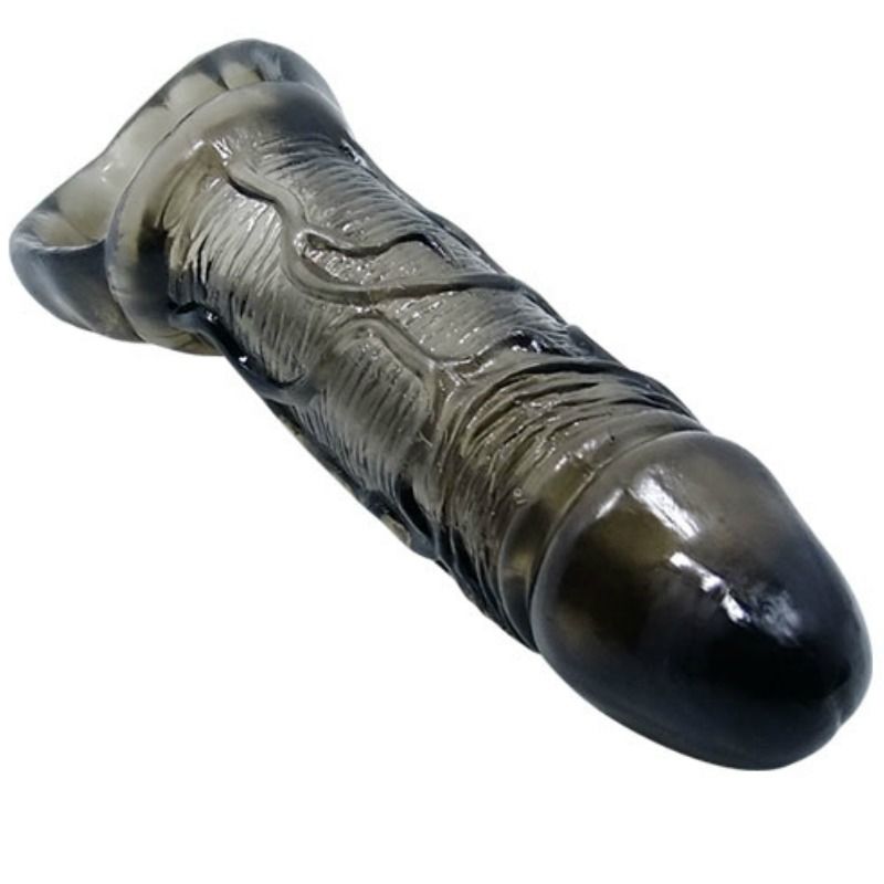 BAILE – GAINE DEXTENSION DE PÉNIS AVEC SANGLE POUR TESTICULES 11.5 CM