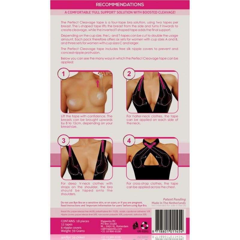 BYE-BRA – RUBAN DAMÉLIORATION + COUVRE-MALINS GRATUITS COUPE A-F