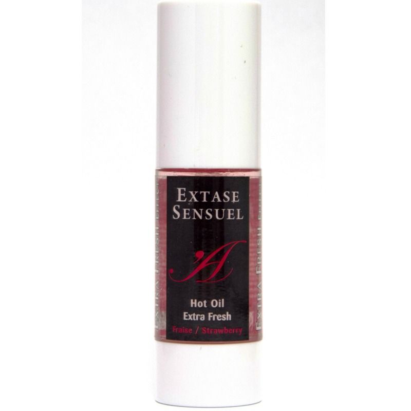 EXTASE SENSUAL – HUILE DE MASSAGE EFFET FRAISE EXTRA FRAÎCHE 30 ML