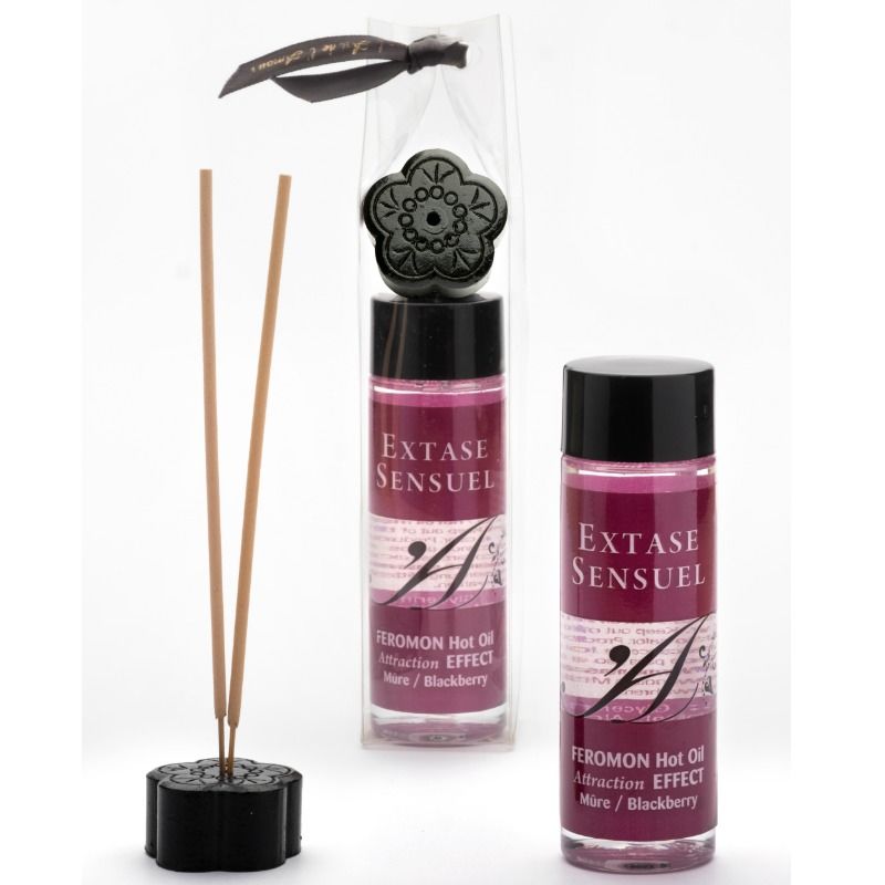 EXTASE SENSUAL – HUILE DE MASSAGE EFFET CHAUFFANT AUX PHÉROMONES DE MÛRE 100 ML