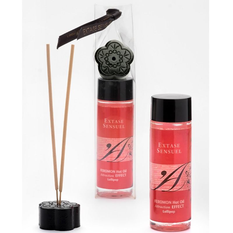 EXTASE SENSUAL – HUILE DE MASSAGE EFFET THERMIQUE AUX PHÉROMONES PIRULET 100 ML