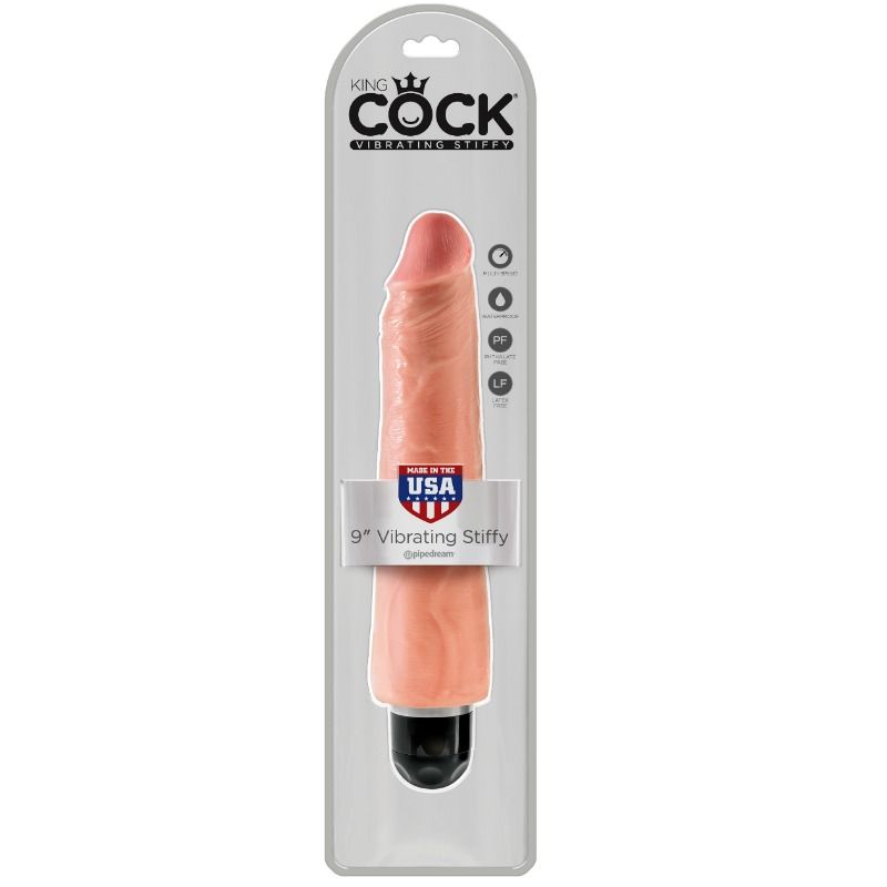 KING COCK – VIBRATEUR RÉALISTE ET RIGIDE 23 CM – NATUREL