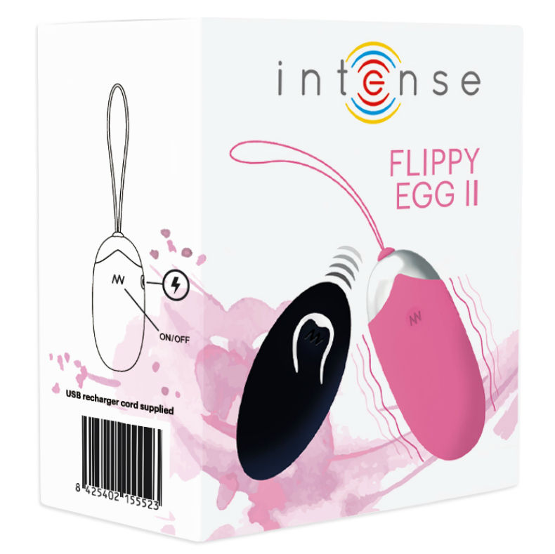 INTENSE – OEUF VIBRANT FLIPPY II AVEC TÉLÉCOMMANDE ROSE