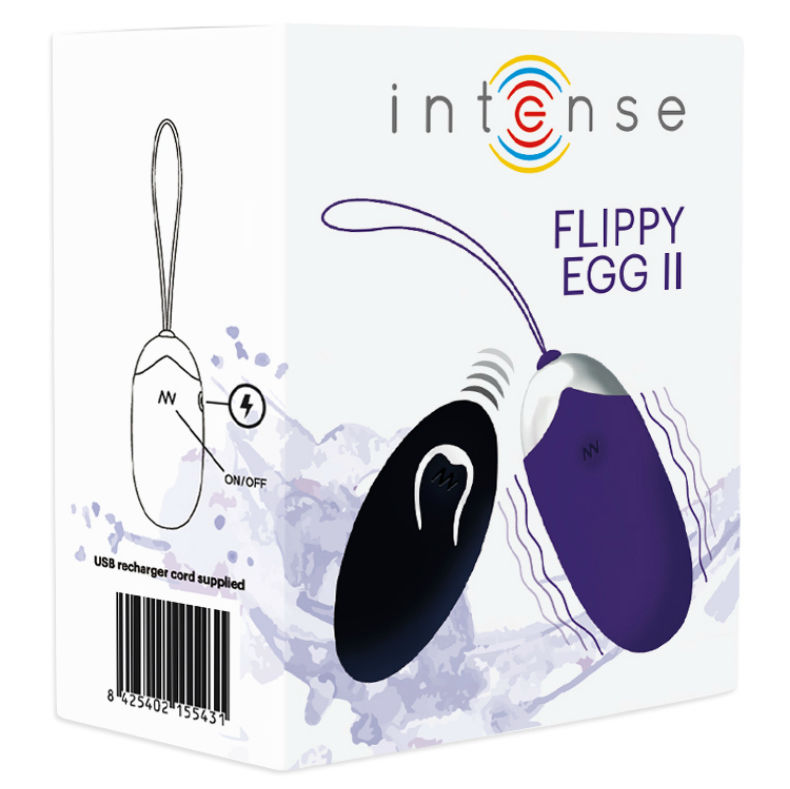 INTENSE – OEUF VIBRANT FLIPPY II AVEC TÉLÉCOMMANDE VIOLET
