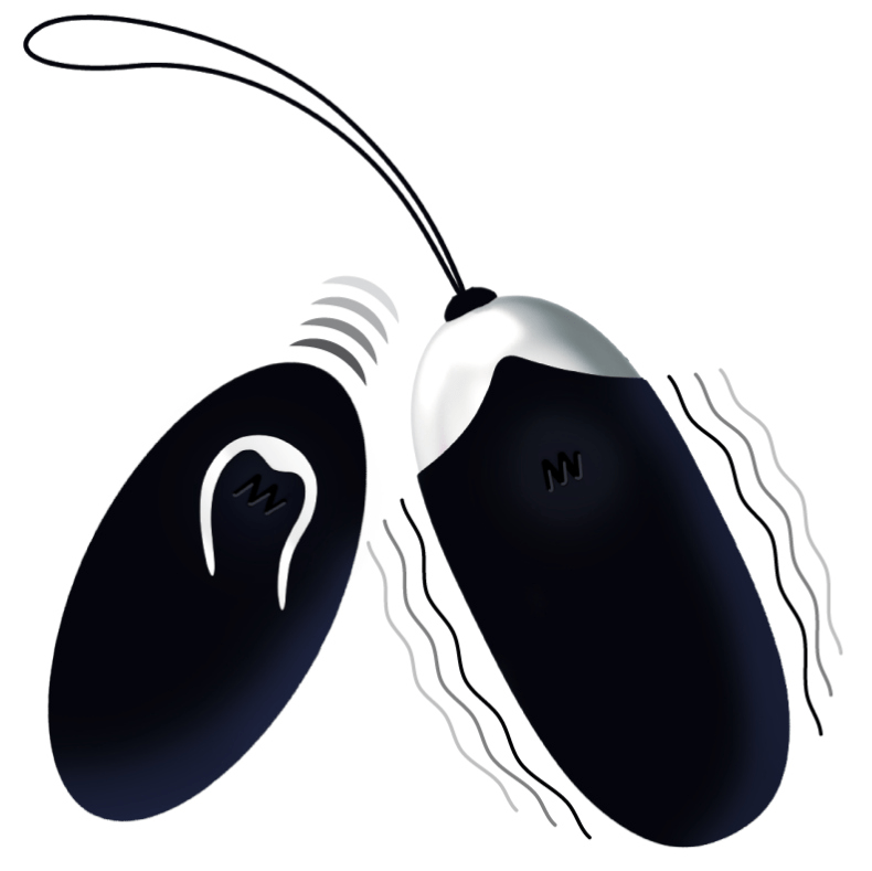INTENSE – OEUF VIBRANT FLIPPY II AVEC TÉLÉCOMMANDE NOIR