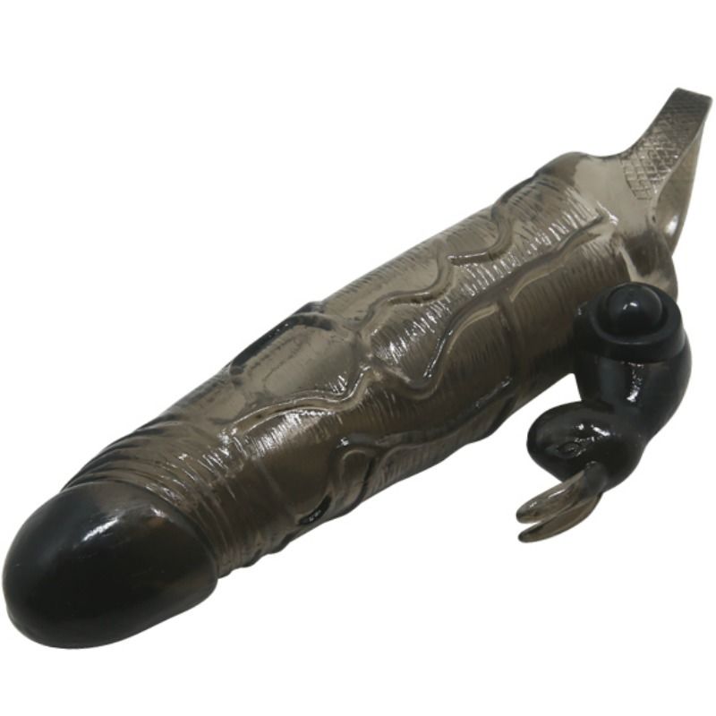 BAILE – COUVRE-PÉNIS BRAVE MAN AVEC LAPIN NOIR 16.5 CM