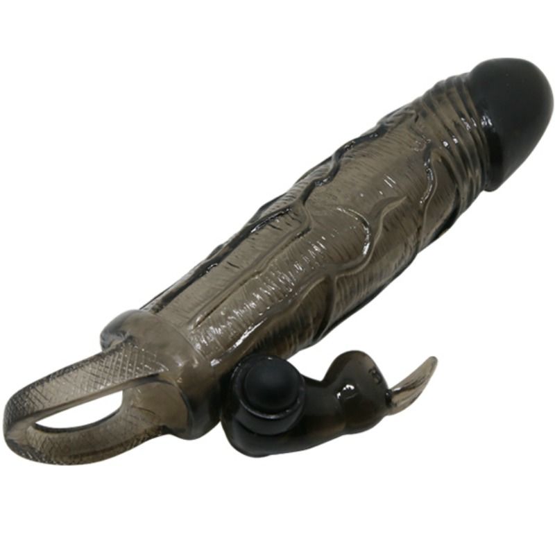 BAILE – COUVRE-PÉNIS BRAVE MAN AVEC LAPIN NOIR 16.5 CM