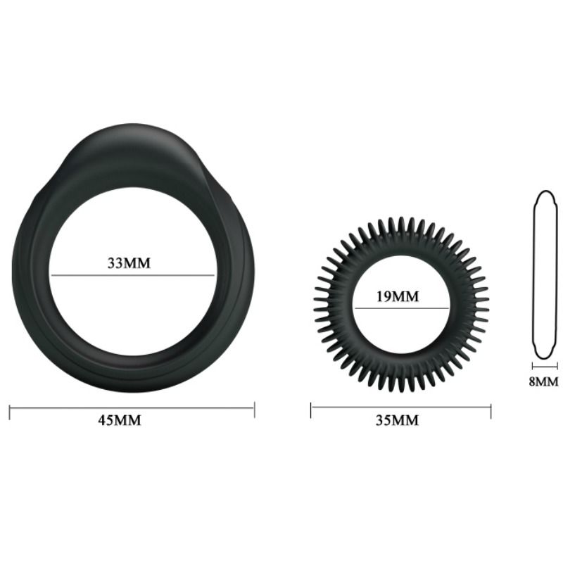 BAILE – KIT 2 ANNEAUX SILICONE ANNEAU VIRILIT?