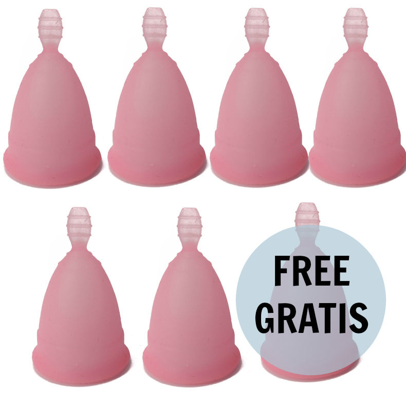NINA KIKÍ – COUPE MENSTRUELLE ROSE TAILLE S 6 + 1 GRATUITE