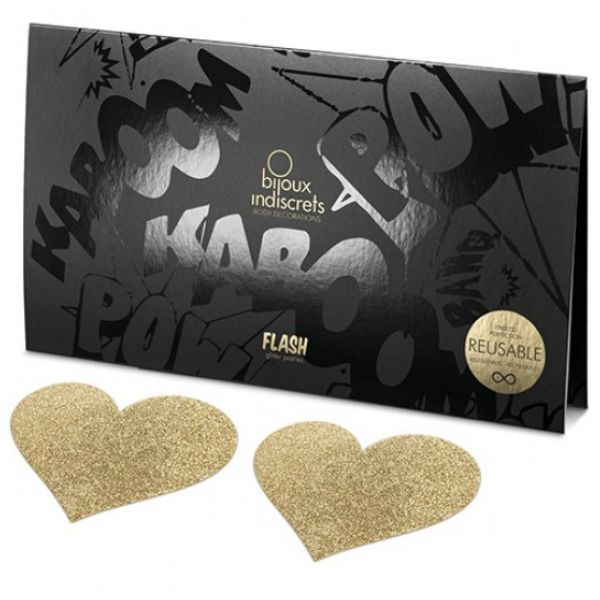 BIJOUX – INDISCRETS CACHE-METONS FLASH COEUR DOR?