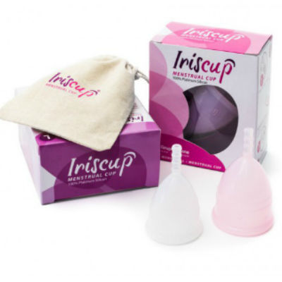 IRISCUP – PETITE TASSE DU MOIS ROSE A + SAC STÉRILISATEUR OFFERT