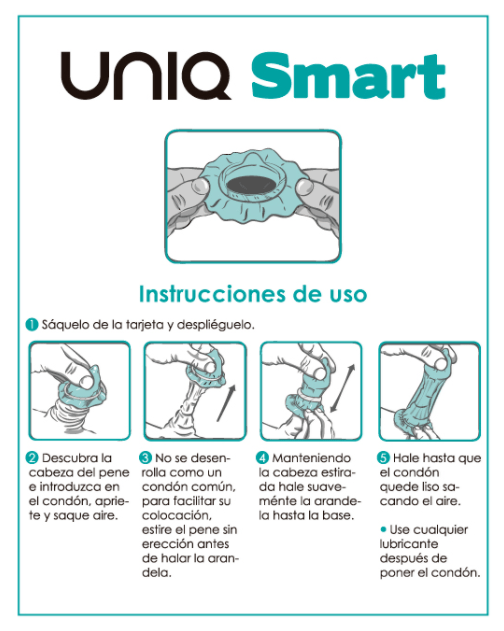 UNIQ – SMART LATEX FREE PRE-ERECTION CONDOMS 3 UNITS