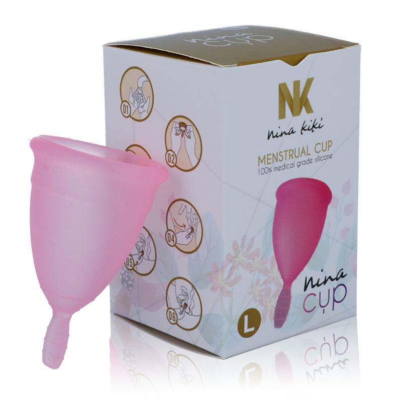NINA KIKÍ – COUPE MENSTRUELLE ROSE – TAILLE L