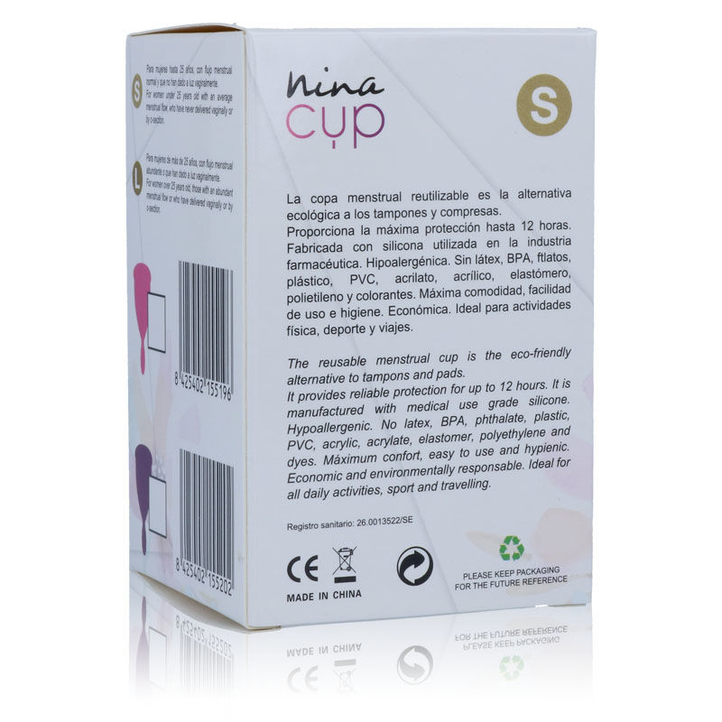 NINA KIKÍ – COUPE MENSTRUELLE ROSE – TAILLE S