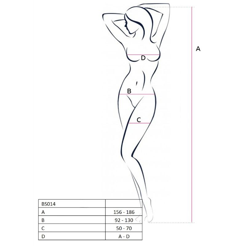 PASSION – FEMME BS014 BODYSTOCKING ROUGE TAILLE UNIQUE