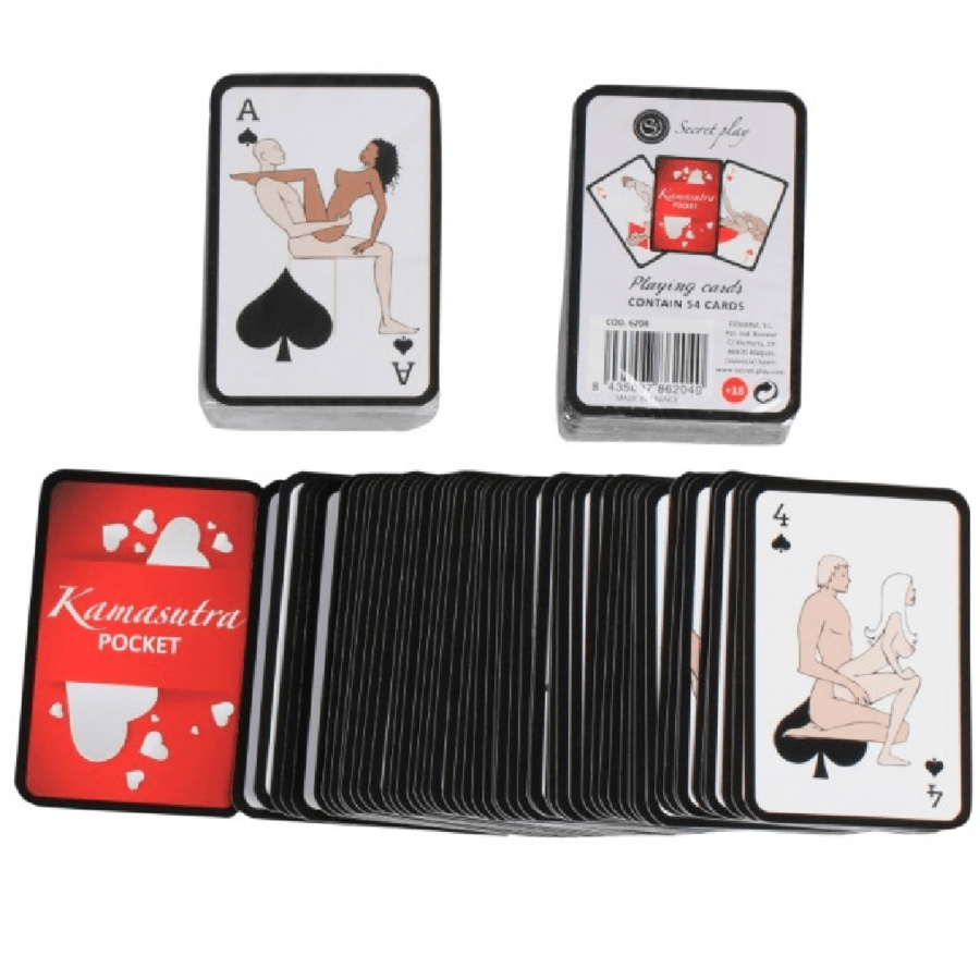 SECRETPLAY – CARTES À JOUER KAMASUTRA DE POCHE (ES/EN/PT/IT/FR/DE)