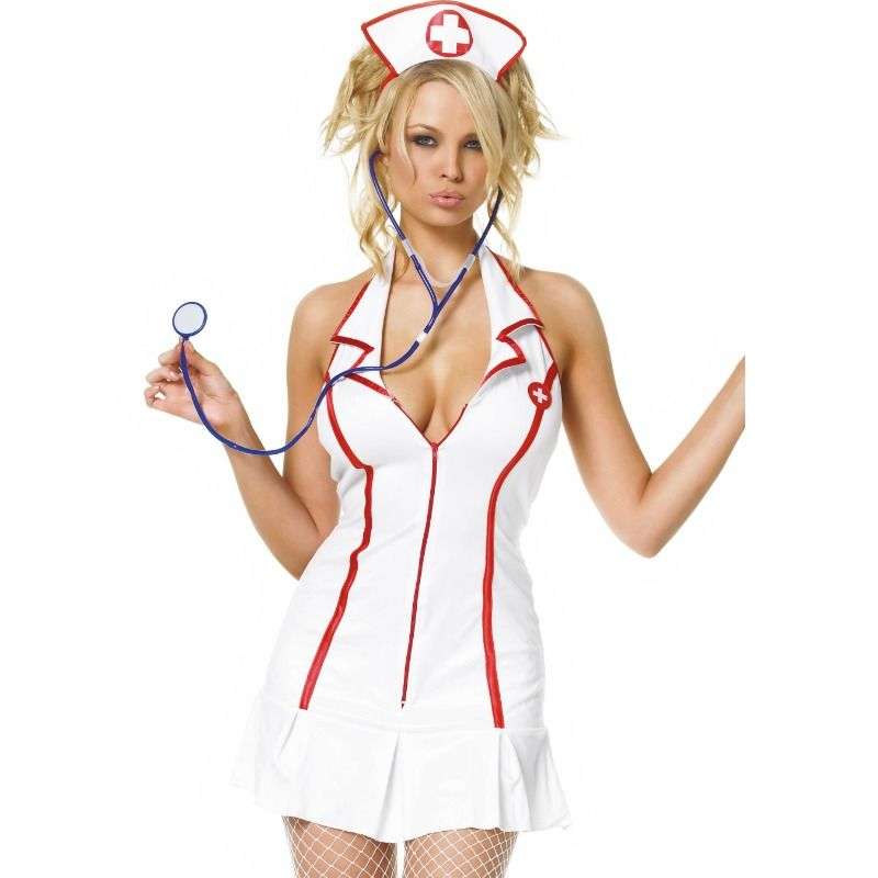 LEG AVENUE – COSTUMES – ROBE DINFIRMIÈRE EN CHEF ENSEMBLE 3 PIÈCES TAILLE L/XL