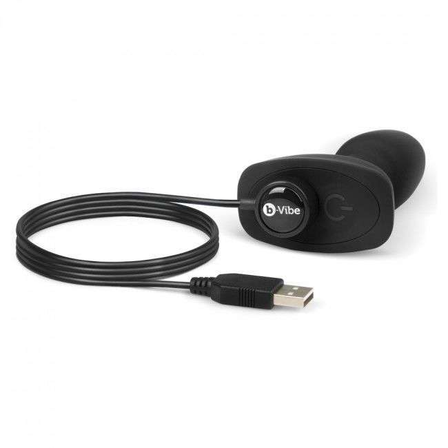 B-VIBE – RIMMING TÉLÉCOMMANDE PLUG ANAL PETITE NOIR
