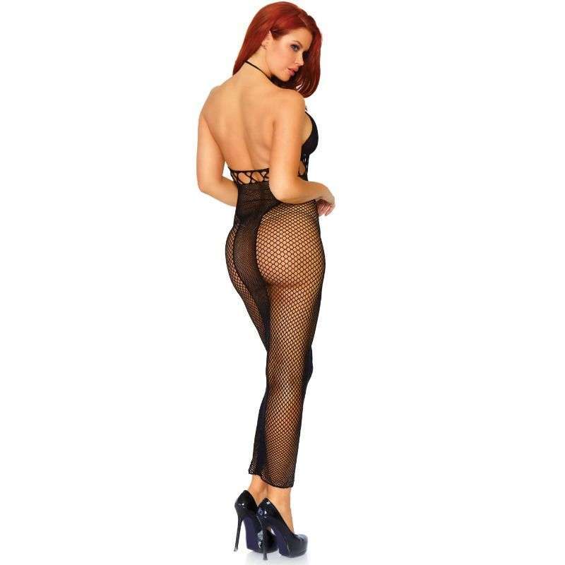 LEG AVENUE – ROBE SANS DOS DOUBLE FILET LISSE