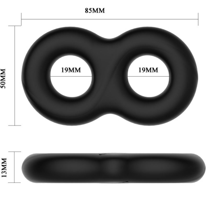 CRAZY BULL – DOUBLE ANNEAU MÉDICAL EN SILICONE