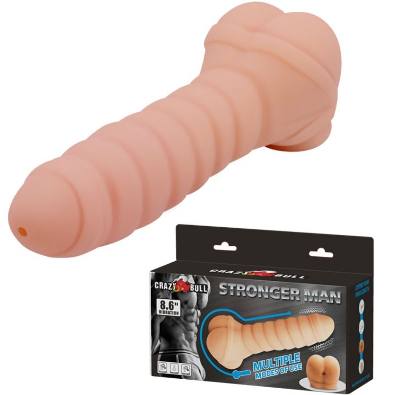 CRAZY BULL – PÉNIS MULTIFONCTIONNEL 21.8 CM