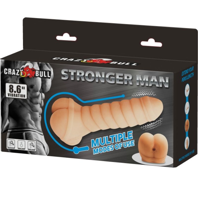 CRAZY BULL – PÉNIS MULTIFONCTIONNEL 21.8 CM