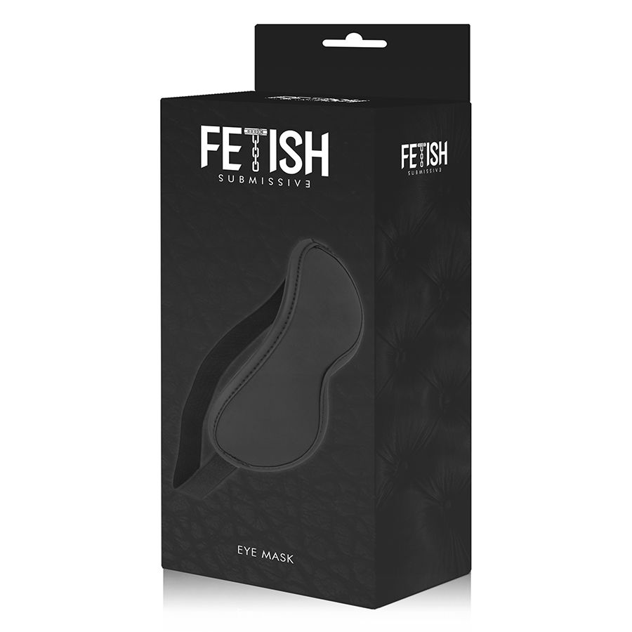FETISH SUBMISSIVE – MASQUE EN CUIR VÉGAN II AVEC DOUBLURE EN NOPRÈNE