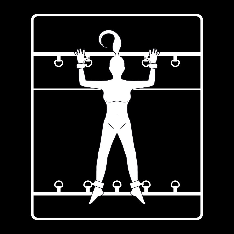 FETISH SUBMISSIVE – ENSEMBLE DE LIENS DE LIT DE LUXE AVEC DOUBLURE EN NOPRÈNE