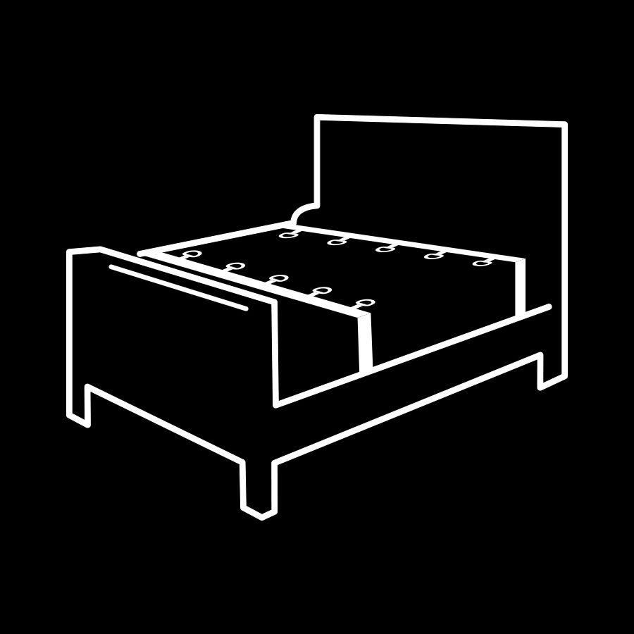 FETISH SUBMISSIVE – ENSEMBLE DE LIENS DE LIT DE LUXE AVEC DOUBLURE EN NOPRÈNE