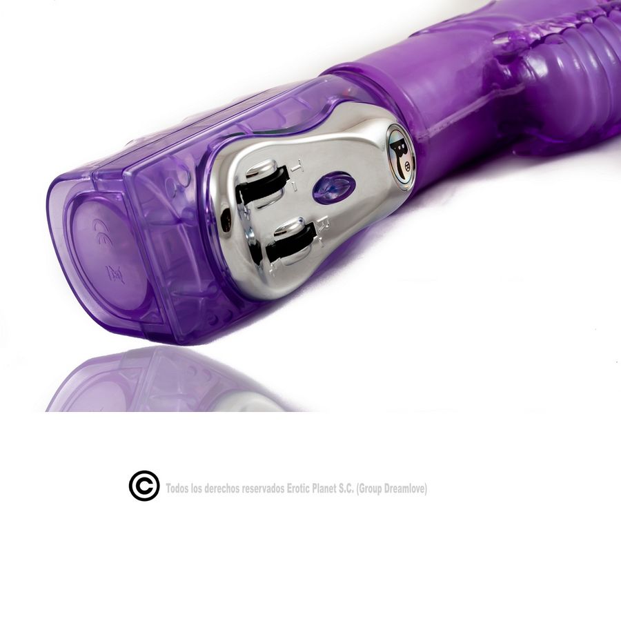 BAILE – ROTATEUR HAUT ET BAS LAPIN LILAS AVEC SUPERSTIMULATEUR
