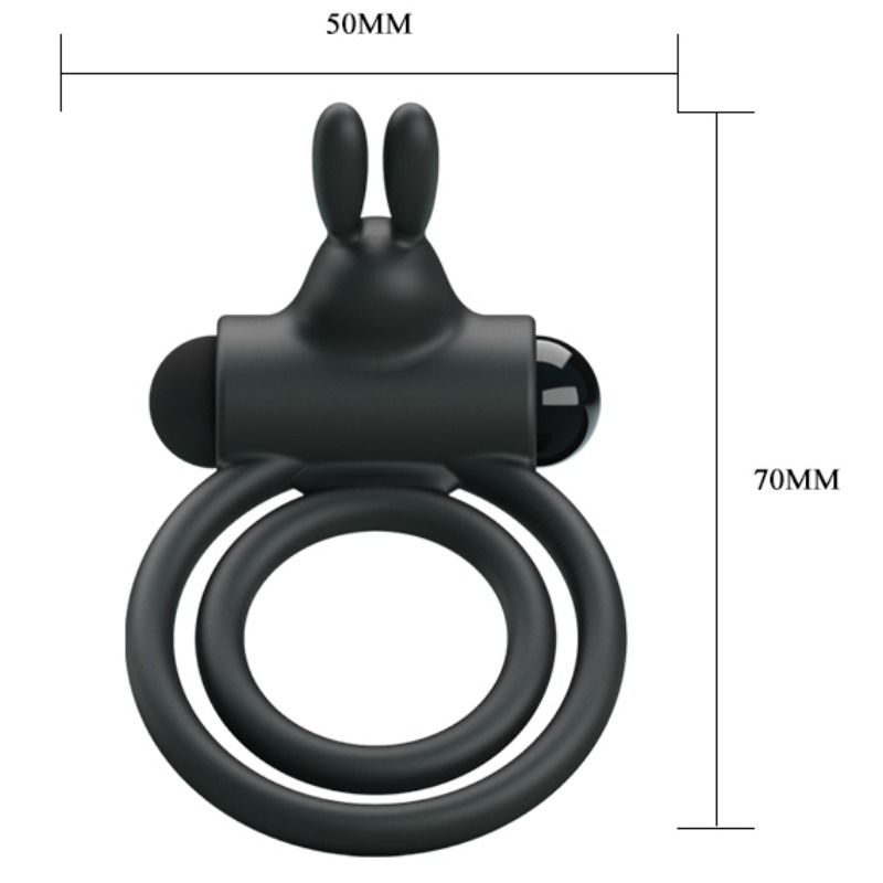 PRETTY LOVE – ANNEAU VIBRATEUR EN SILICONE OSMOND