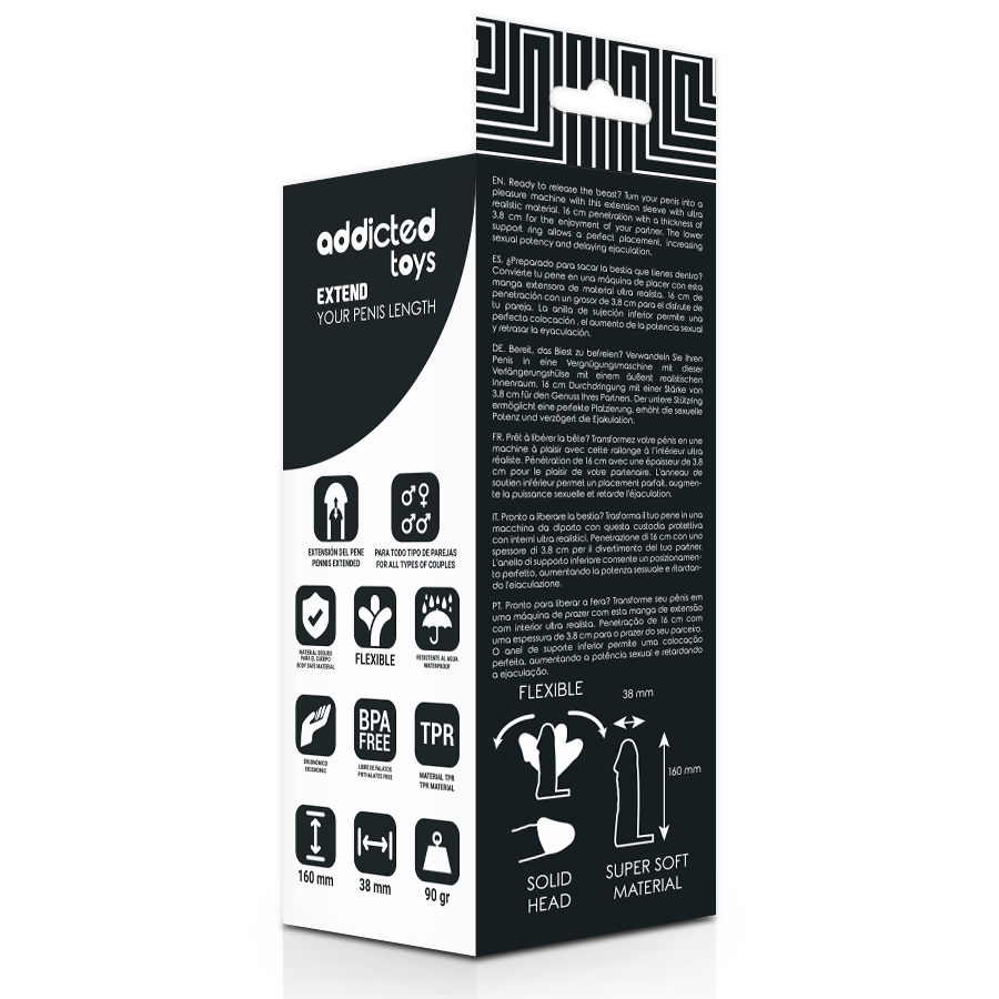 ADDICTED TOYS – ALLONGEZ VOTRE PÉNIS 16 CM