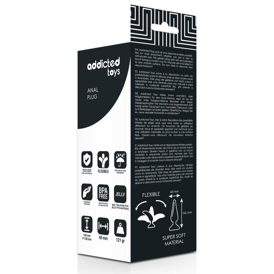 ADDICTED TOYS – PLUG ANAL 14.5 CM NOIR