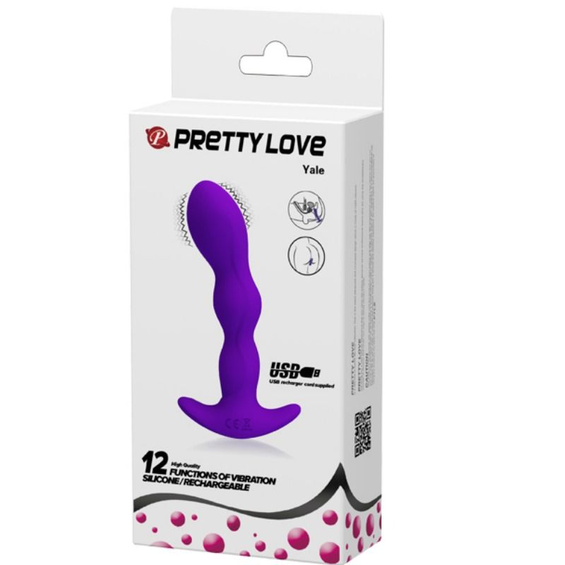 PRETTY LOVE – MASSAGER ANAL 12 MODES DE VIBRATION LILAS