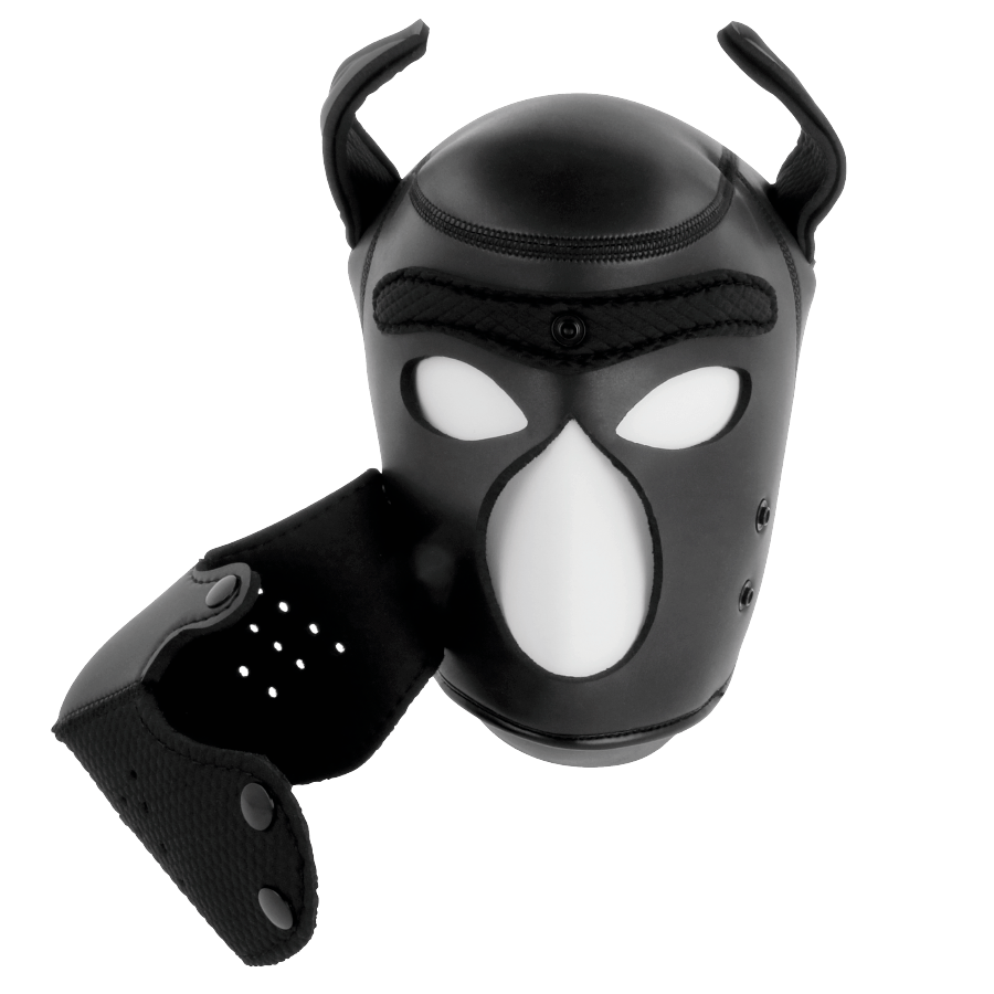 DARKNESS – MASQUE POUR CHIEN EN NÉOPRÈNE AVEC MUSEAU AMOVIBLE M