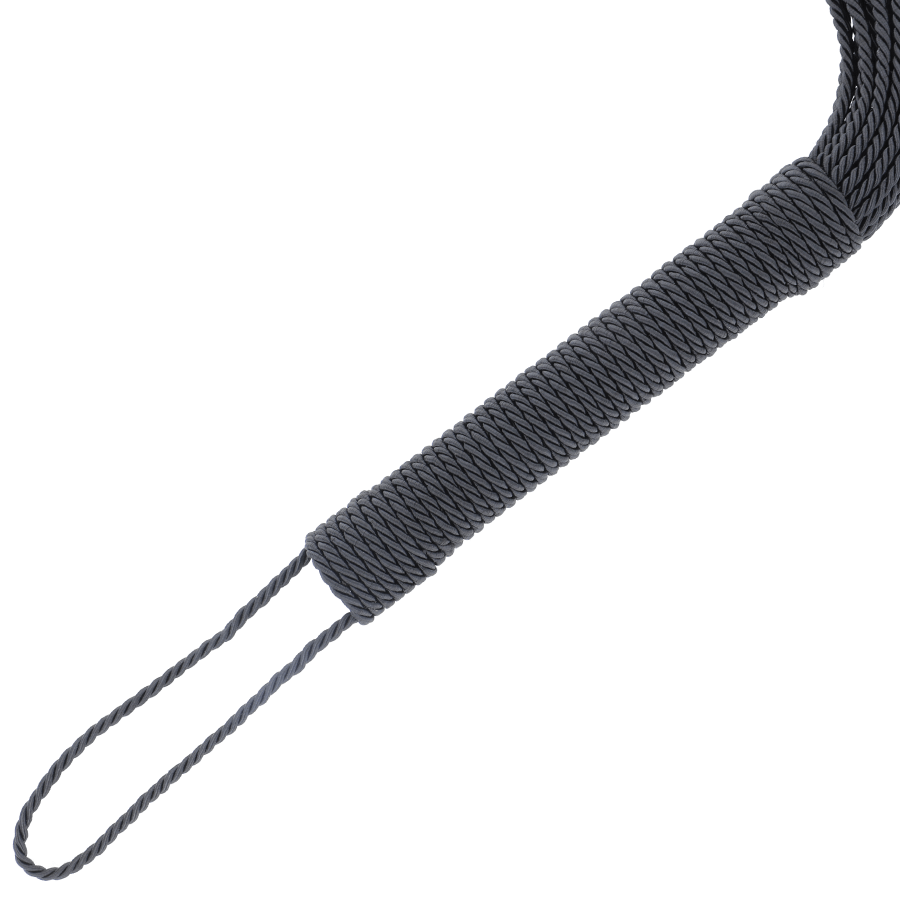 DARKNESS – FOUET DE BONDAGE NOIR 50CM