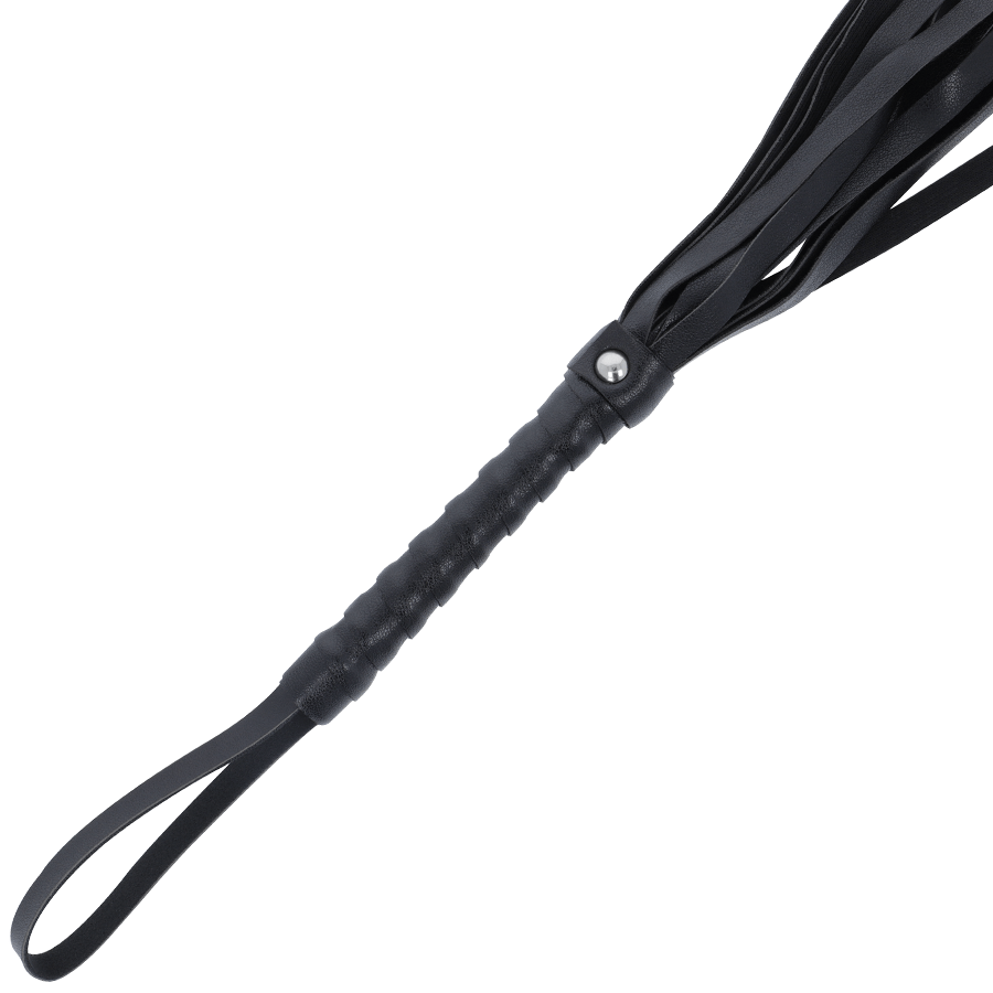 DARKNESS – FOUET DE BONDAGE NOIR 45 CM