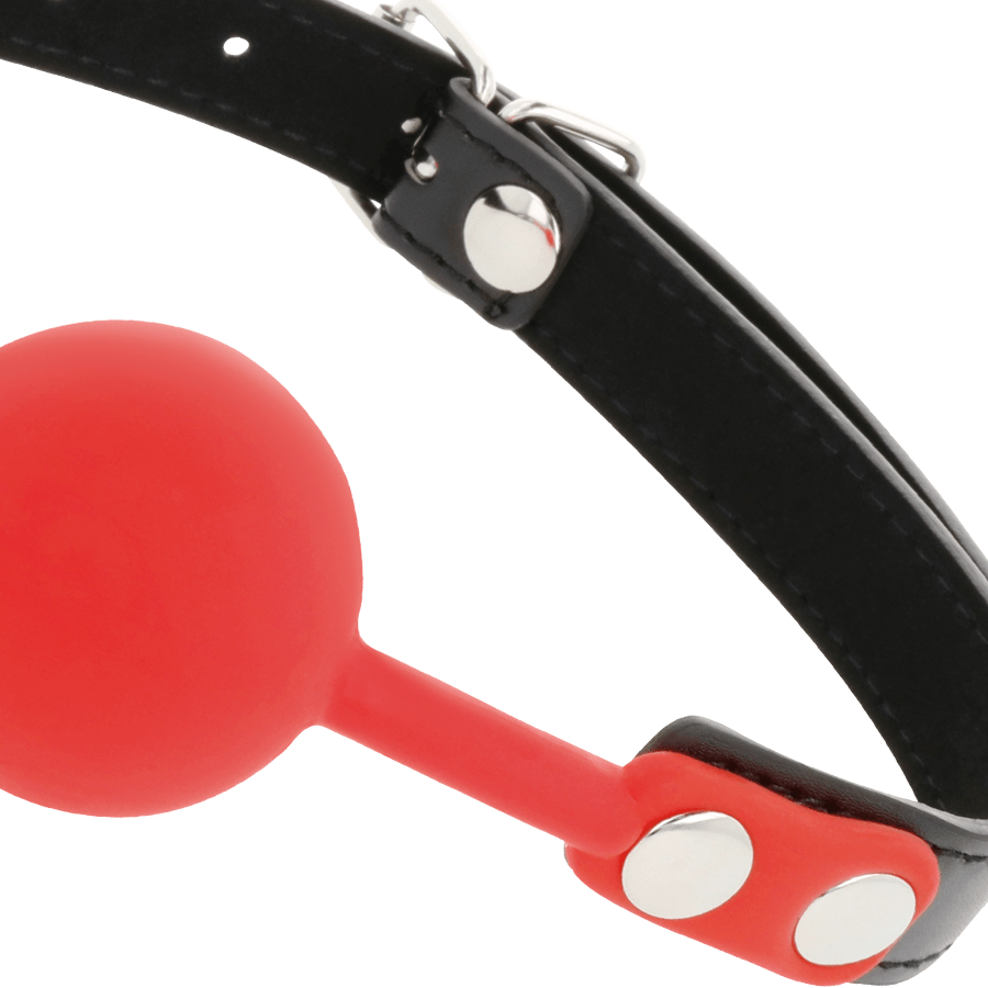 DARKNESS – BÂILLON EN SILICONE ROUGE