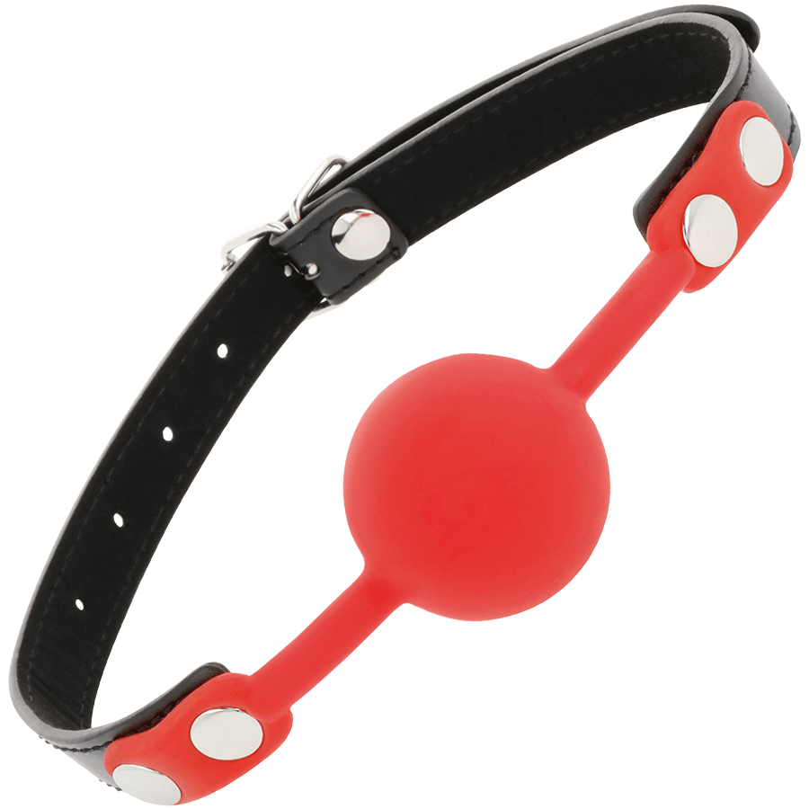 DARKNESS – BÂILLON EN SILICONE ROUGE