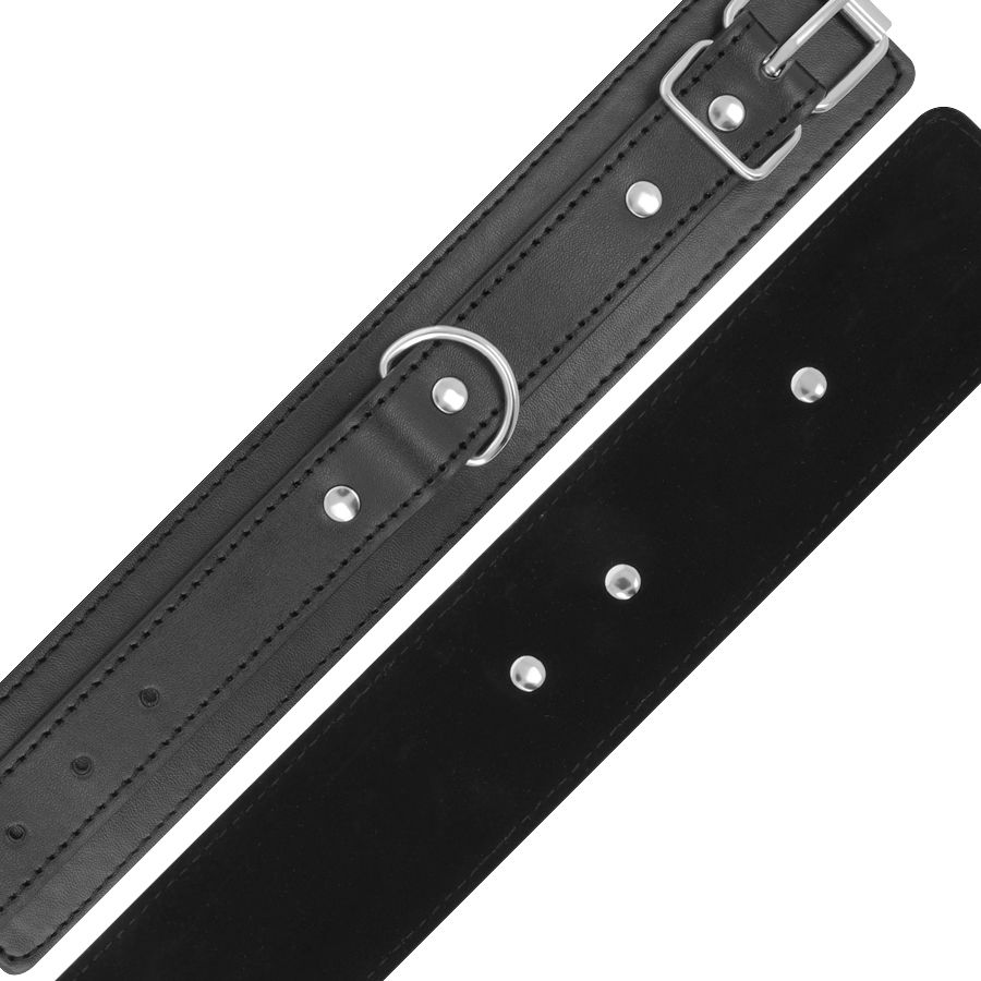 DARKNESS – MENOTTES RÉGLABLES NOIRES AVEC DOUBLE RUBAN DE RENFORT