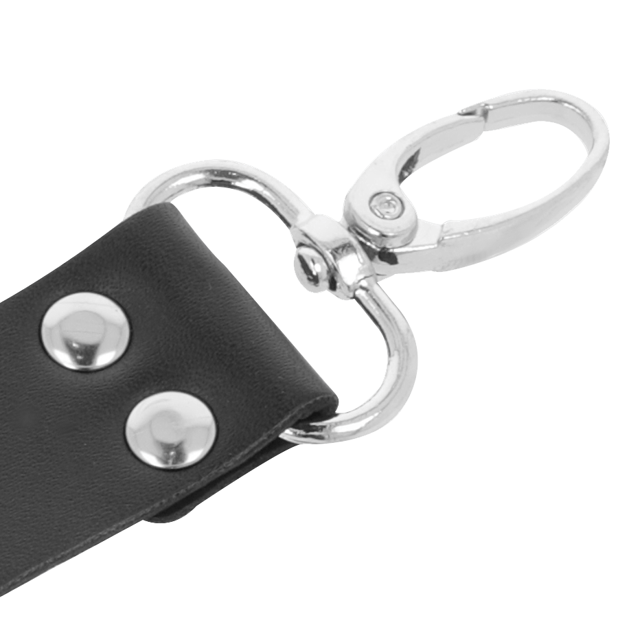 DARKNESS – MENOTTES EN CUIR POUR PIEDS ET MAINS NOIR