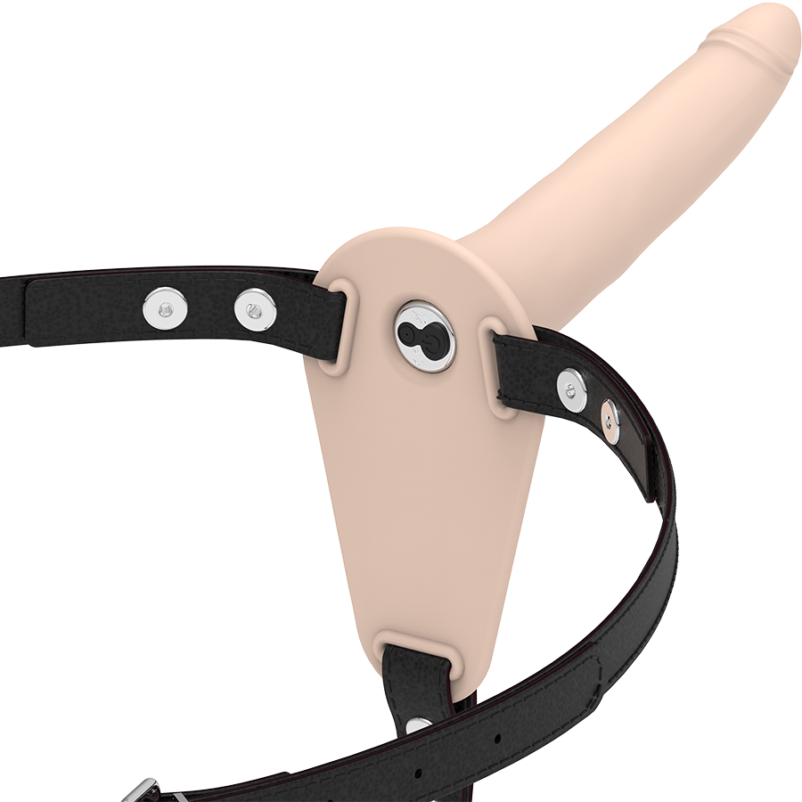 FETISH SUBMISSIVE HARNESS – VIBRATEUR SILICONE FLESH 15 CM