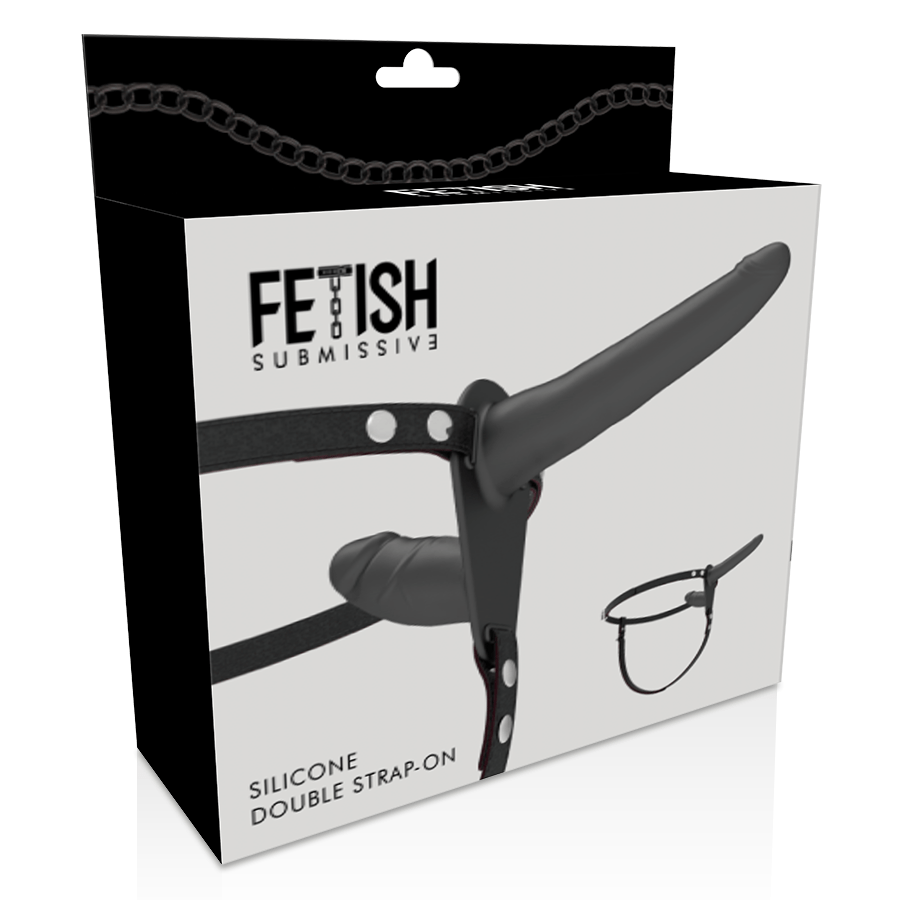 FETISH SUBMISSIVE HARNESS – DOUBLE PÉNÉTRATION NOIR