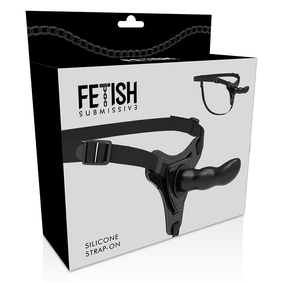 FETISH SUBMISSIVE HARNESS – SILICONE NOIR POINT G 16 CM