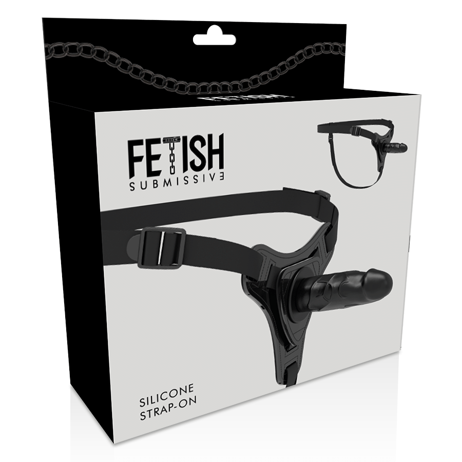 FETISH SUBMISSIVE HARNESS – SILICONE NOIR RÉALISTE 15 CM