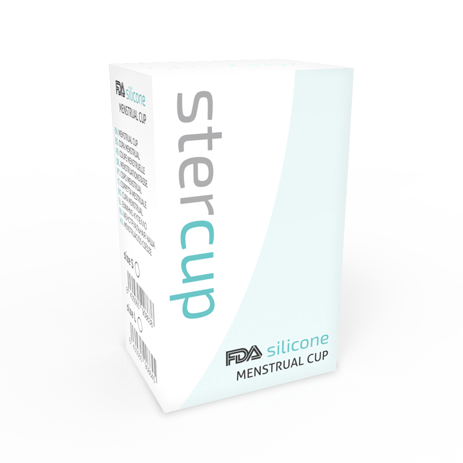 STERCUP – COUPE MENSTRUELLE EN SILICONE FDA AIGUE-MARINE – TAILLE S
