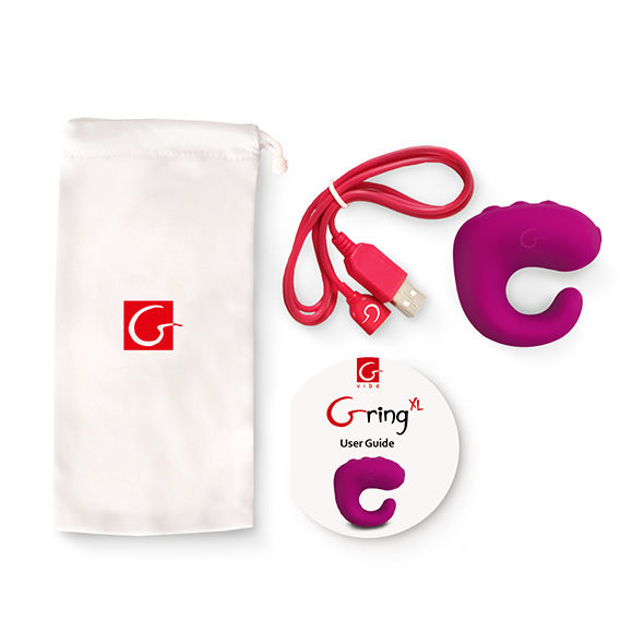 G-VIBE – FUN TOYS GRING VIBRATEUR ANNEAU XL FRAMBOISE DOUCE